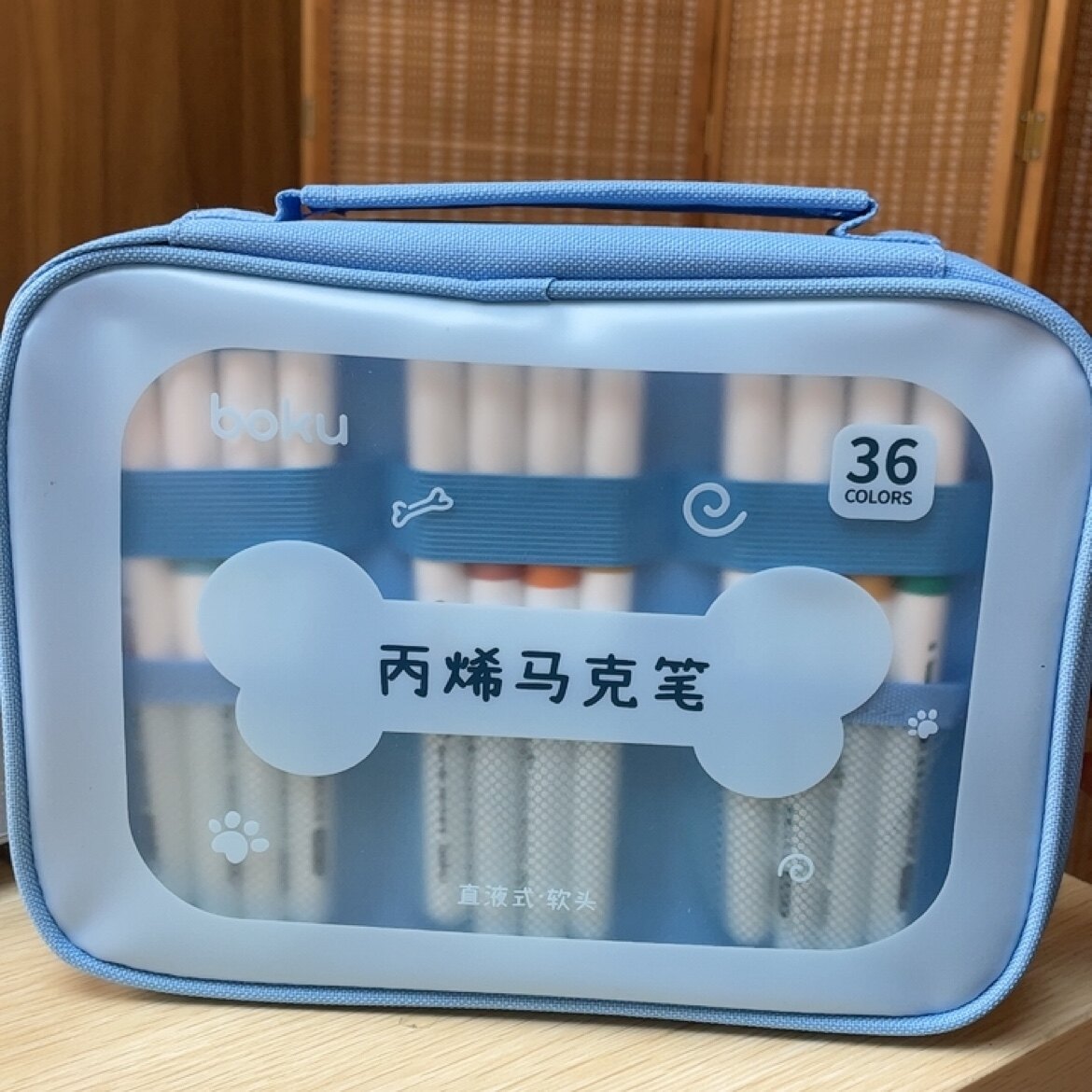 直液式丙烯马克笔软头美术生专用84色60色幼儿园小学生手绘