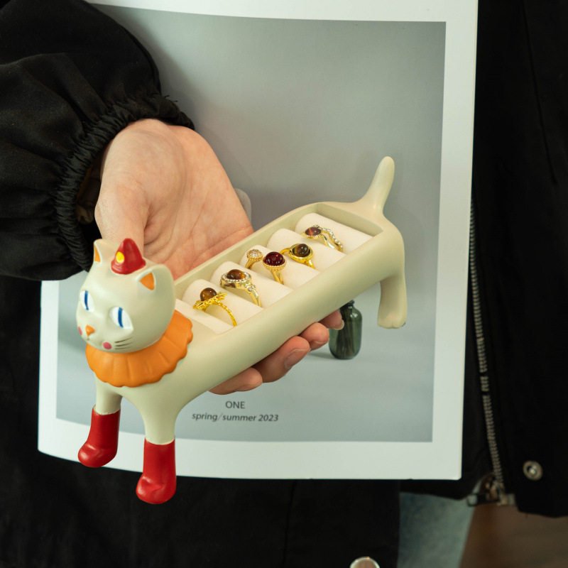 首饰盒生日创意送女生闺蜜戒指耳钉纳可爱桌面小摆件展示