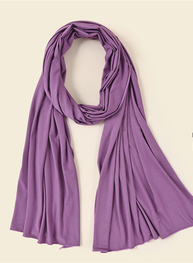 秋冬纯色马来西亚高克重莫代尔长巾欧美单色保暖围巾 Modal Scarf