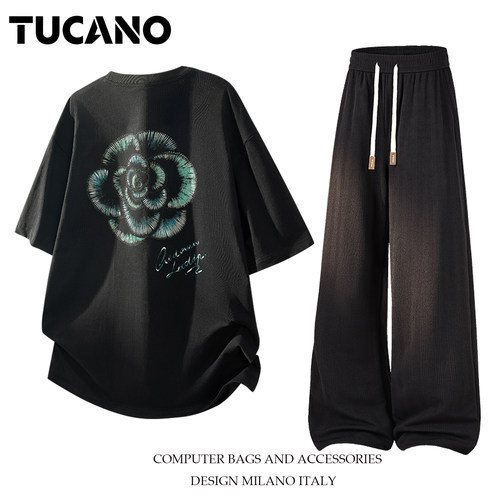 TUCANO重工刺绣T恤休闲套装