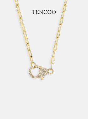 【新年礼物】TENCOO闪钻龙虾扣竹节链小众高级感满分百搭叠戴项链