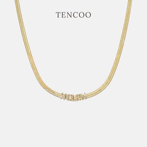 定制字母蛇骨项链男女同款