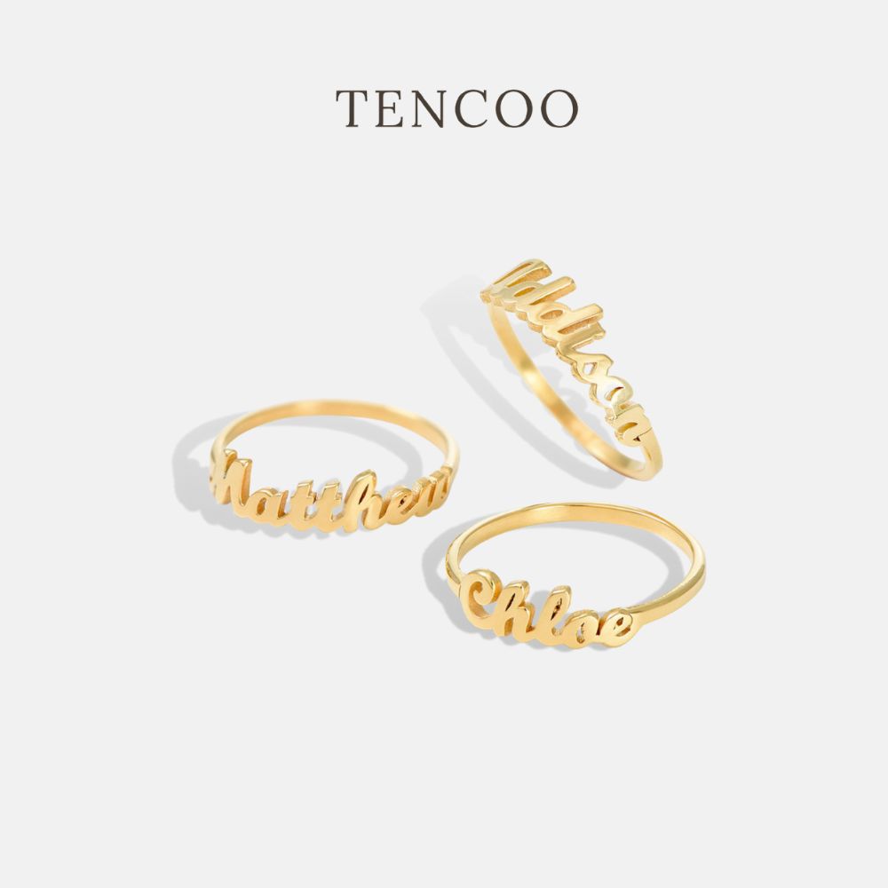 Tencoo私人定制戒指925纯银