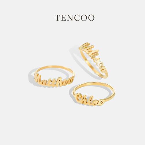 Tencoo私人定制戒指925纯银