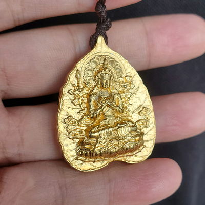 藏传文殊菩萨尼泊尔工艺护身符