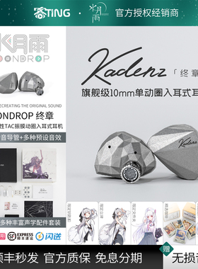 水月雨 终章/KADENZ 钻石镀层旗舰级HIFI动圈 高解析入耳式耳机