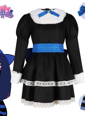 吊带袜天使cos史朵巾黑色洛丽塔套装cosplay黑色礼服Stocking服装