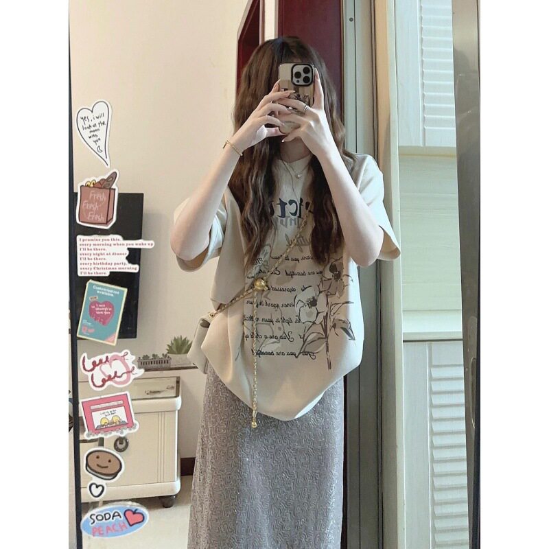 HOT夏季穿搭酷盐系时尚减龄网红炸街可盐可甜港风chic两件套装女
