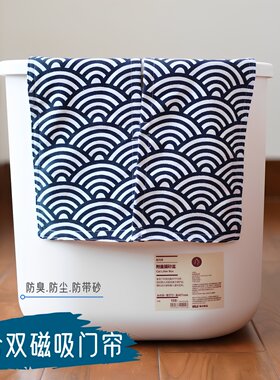 MUJI猫砂盆防臭防尘门帘