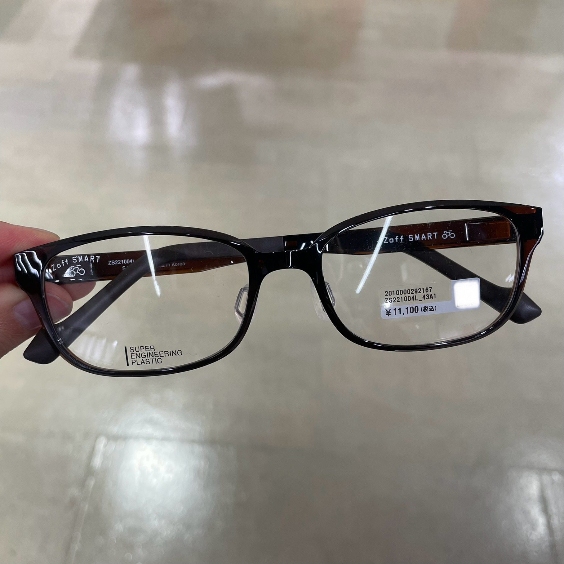 ZOFF男女方框SMART有鼻托眼镜框