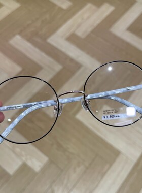 日本代购ZOFF佐芙 CLASSIC 圆形金属ZP242001女式近视眼镜送镜片