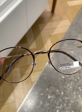 日本代购ZOFF CLASSIC 圆形复古ZK192001男女近视眼镜送镜片