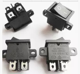 原装液晶电视船型开关 带耳KCD1-104 RS601D带固定孔电源出口