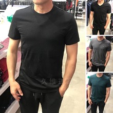 Calvin Klein男夏季 亲肤舒适修身 纯棉纯色圆领V领短袖 t恤