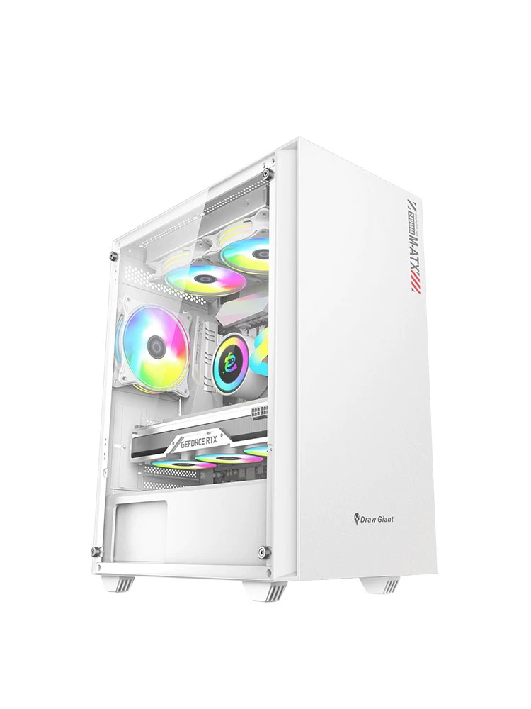 Портативная матчик overseas MATX корпус настольный компьютер стеклянная боковая прозрачная e-sports водяной холодной игре корпус