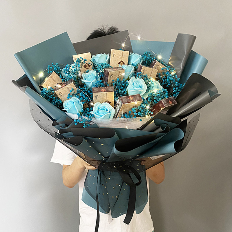 煊赫门香烟花束diy生日礼物手工制作材料包装纸七夕感恩节送男友