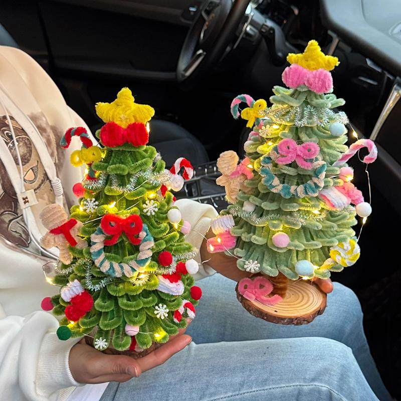 2026圣诞节装饰桌面圣诞树家用小型diy套餐迷你小摆件新款场景