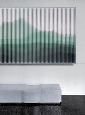 现代简约风景亚克力3D立体装置画客厅玄关定制装饰画酒店艺术挂画