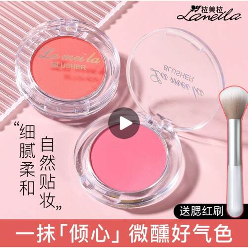 2023新款哑光自然粉色腮红盘
