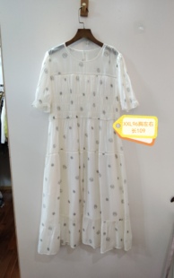 粉色色印花休闲简约连衣裙 96胸 咨询库存下单