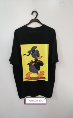 黑色休闲简约T恤衫上衣 咨询库存下单 122胸