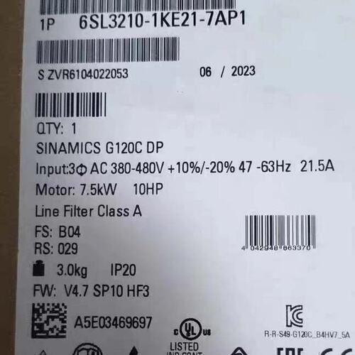 变频器6SL3210-1KE21-7AP16SL3210-1KE21-7UP16SL3210-1KE21-3UP1