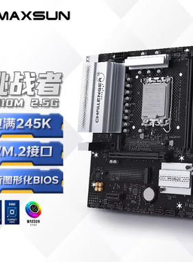 铭瑄（MAXSUN）MS-挑战者H810M 2.5G B860主板支持DDR5台式电脑