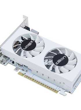 杰灵全新亮机卡GT730 1050TI RX580独立显卡 白色机箱台式机 显卡