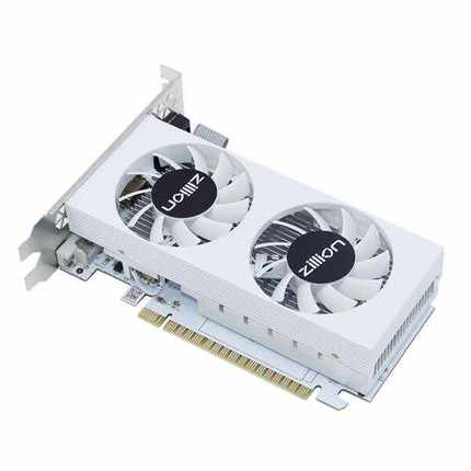 杰灵全新亮机卡GT730 1050TI RX580独立显卡 白色机箱台式机 显卡