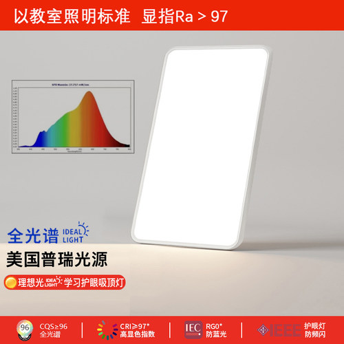 涂鸦ZigBee母婴级护眼客厅吸顶灯简约超薄无缝隙高端智能天花灯具