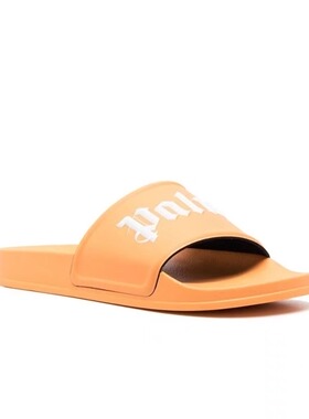 PALM ANGELS 压纹Logo 时尚拖鞋 男款 橙色