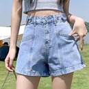 101-150【直播间过款专属】复古高腰牛仔短裤女夏季新款高腰显瘦