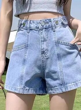951-1000【直播间过款专属】复古破洞牛仔短裤女夏季新款高腰显瘦