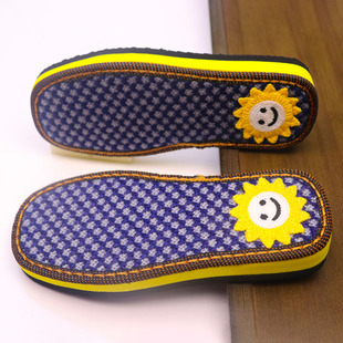 孺子牛手工编织棉拖鞋云朵鞋底勾鞋材料舒适防滑鞋底耐磨单底