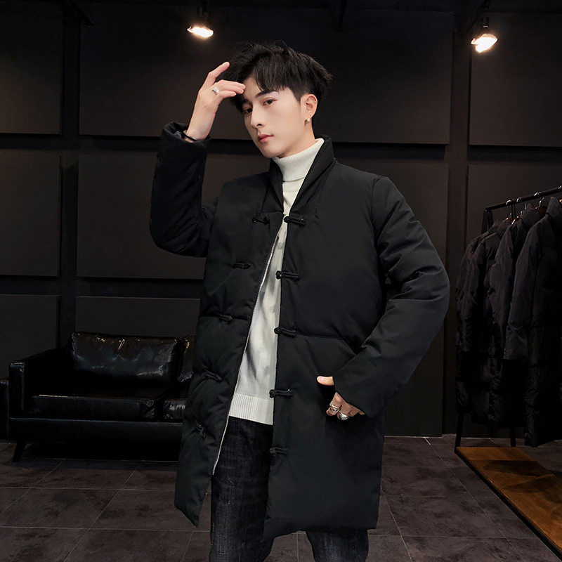 中冬季男装羽绒服复古唐装保暖中长款立领加厚盘扣羽绒外套,男装,羽绒服,淘宝优惠券,粉丝福利购,淘宝优惠卷
