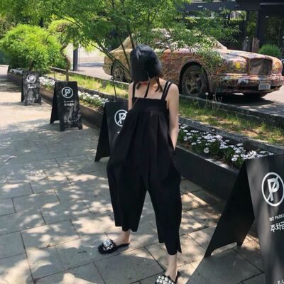 减龄休闲连体裤改良吊带