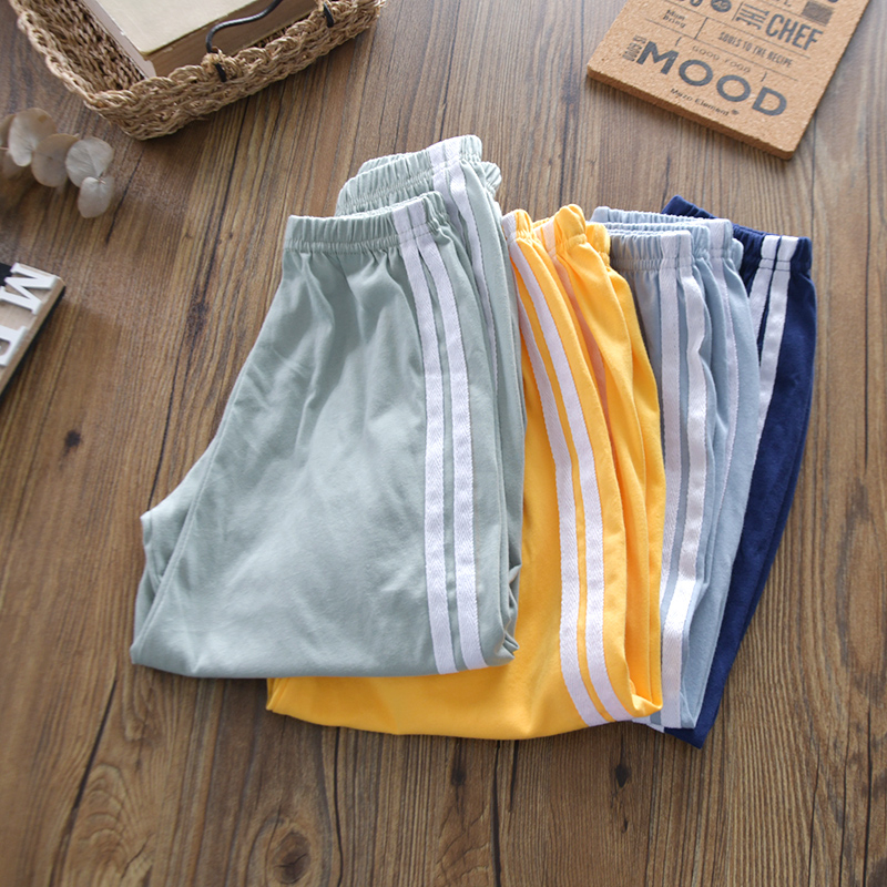 夏季儿童超薄纯棉运动裤中大童男女童家居睡裤宽松空调防蚊灯笼裤