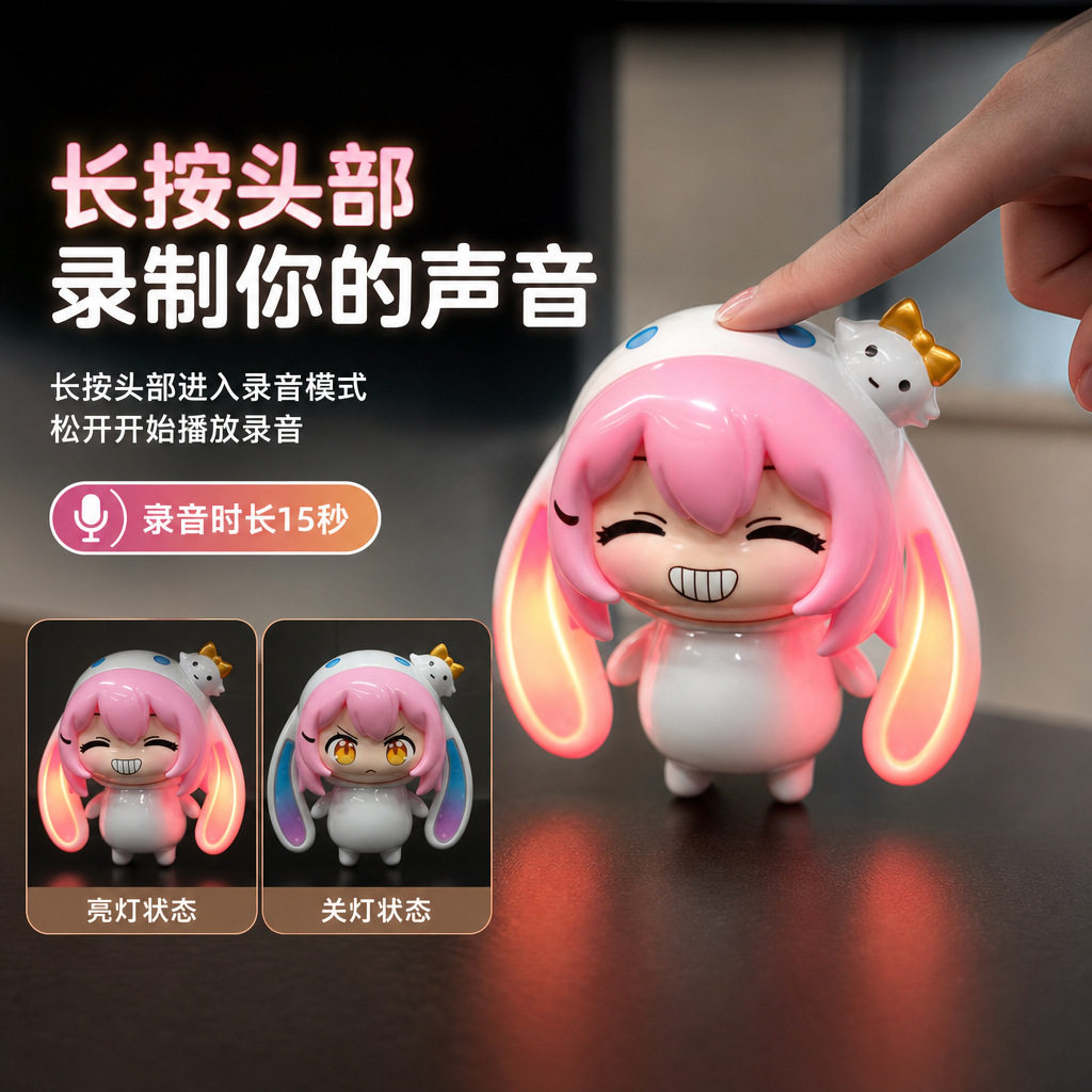 语音发光doro欧润吉大耳帽兜塔菲图片