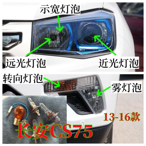 适用13-16款长安CS75大灯泡