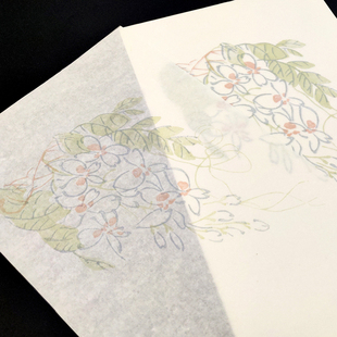 掇英轩 木版水印信笺·迎春花 厂家推荐书法练习文房用品宣纸包邮