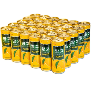韩国原装进口饮料饮品LOTTE 乐天芒果汁整箱240mlx30瓶饮料整箱