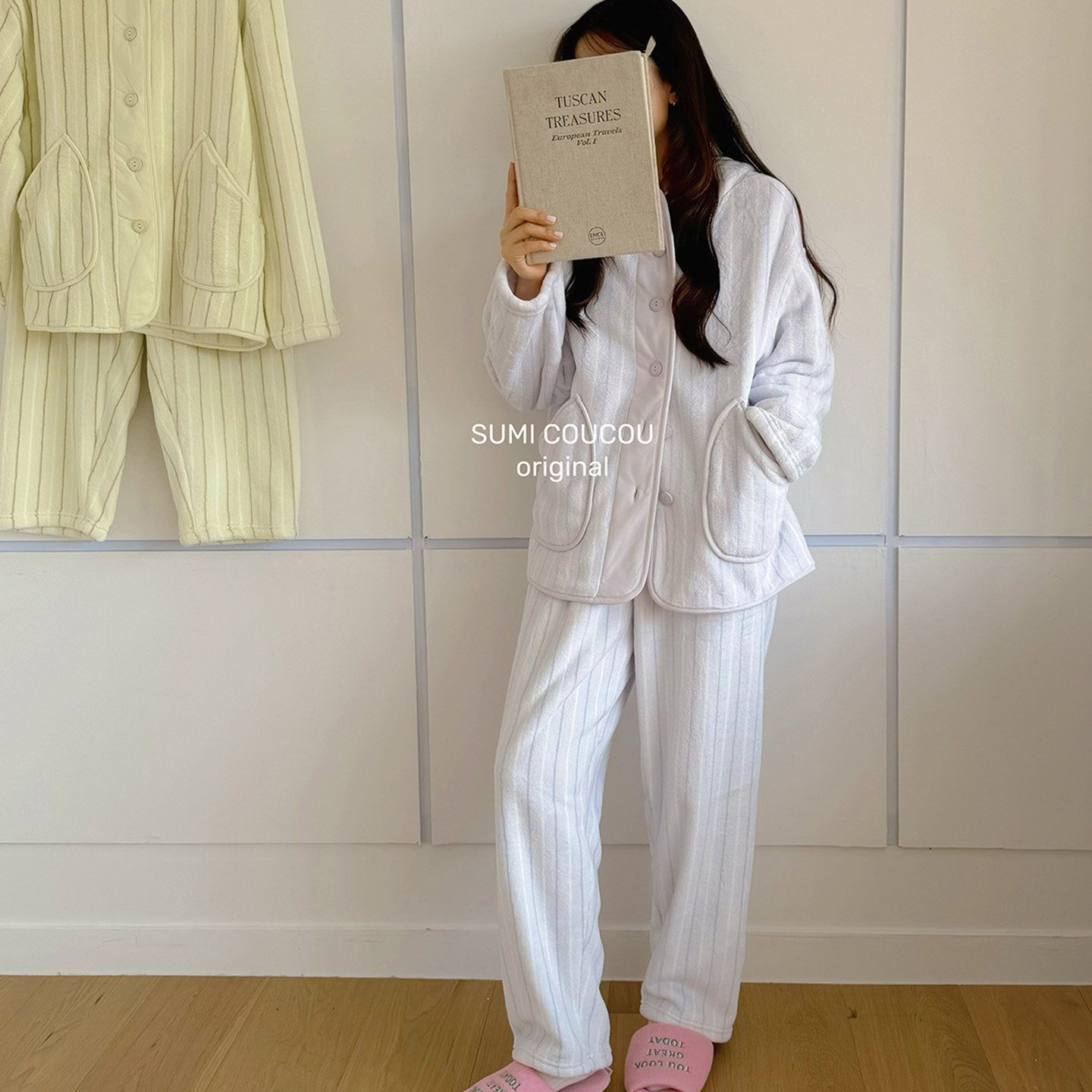 秋冬加厚保暖珊瑚绒家居服套装