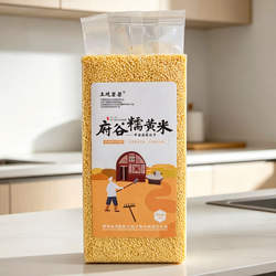 府谷糯黄米陕北杂粮油糕粽子粥黍子米粘性豆包汤圆黄软米袋装2斤