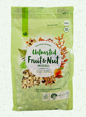 新西兰  Woolworths 沃尔沃斯水果麦片  低糖  燕麦 不走西藏