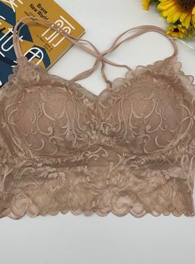美佳美侬83904蕾丝一体吊带衣女套头打底外搭美背透气薄款文胸
