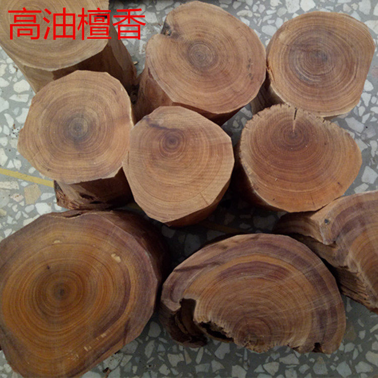 西澳檀香木块沉水黑肉小料檀香去皮可车珠雕琢檀香木手串木料500g