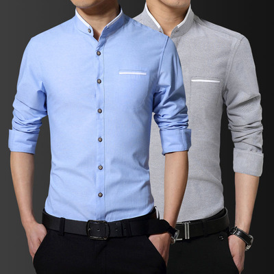 中山领唐装潮胖2021年新款衬衫