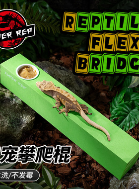 SuperRep守宫攀爬棒爬宠树栖爬虫睫角盖勾亚R属树蛙饲养缸造景棍