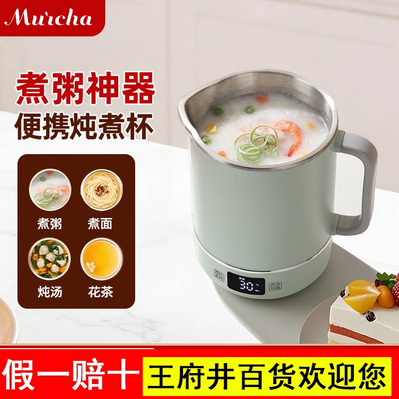 摩茶电炖锅小型煮粥神器316不锈钢便携多功能煲汤炖煮110v烧水壶