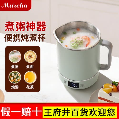 摩茶电炖锅小型煮粥神器316不锈钢便携多功能煲汤炖煮110v烧水壶
